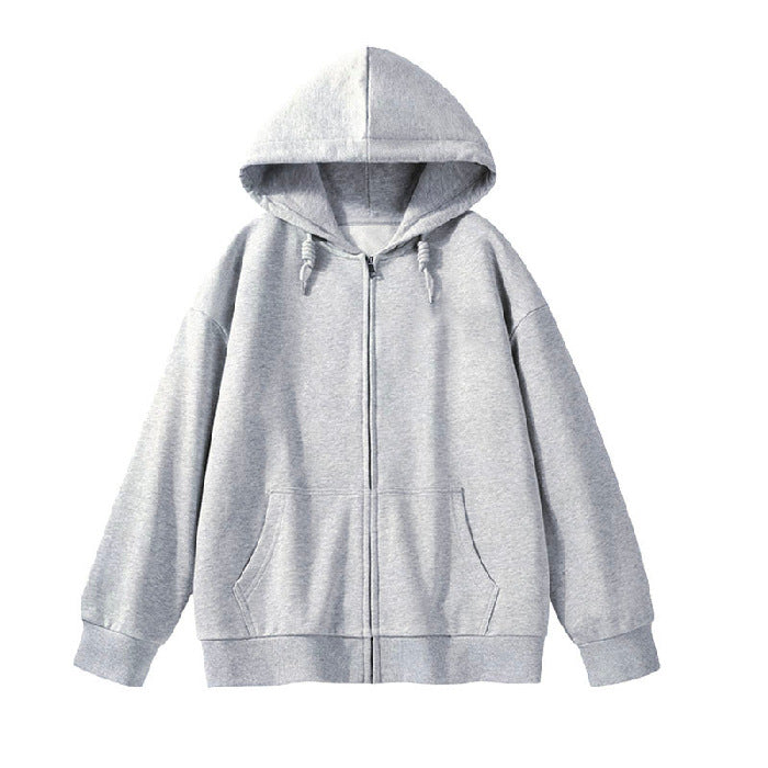 Kvinnors hoodie sweatshirt jacka med ergonomisk skärning och praktisk dragkedja-Eva Jonsson