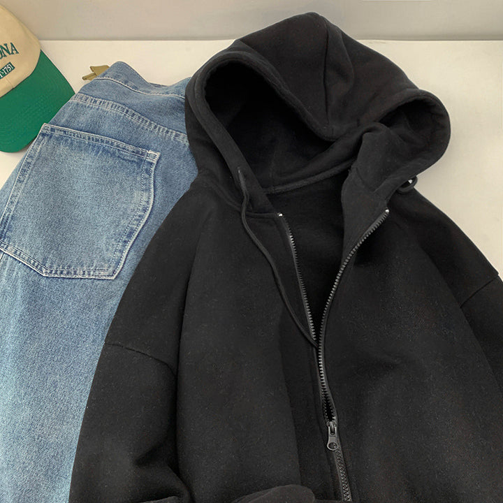 Kvinnors hoodie sweatshirt jacka med ergonomisk skärning och praktisk dragkedja-Eva Jonsson