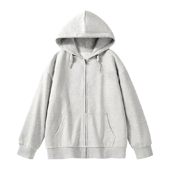 Kvinnors hoodie sweatshirt jacka med ergonomisk skärning och praktisk dragkedja-Eva Jonsson