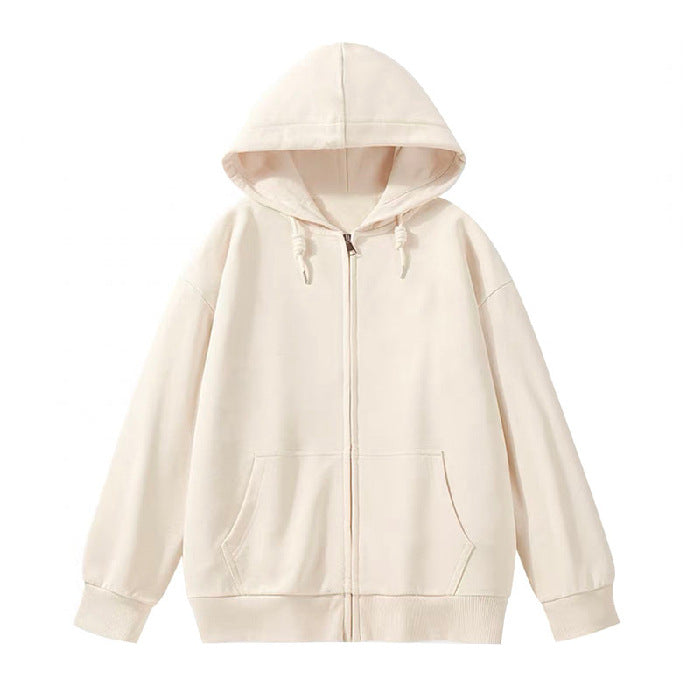 Kvinnors hoodie sweatshirt jacka med ergonomisk skärning och praktisk dragkedja-Eva Jonsson