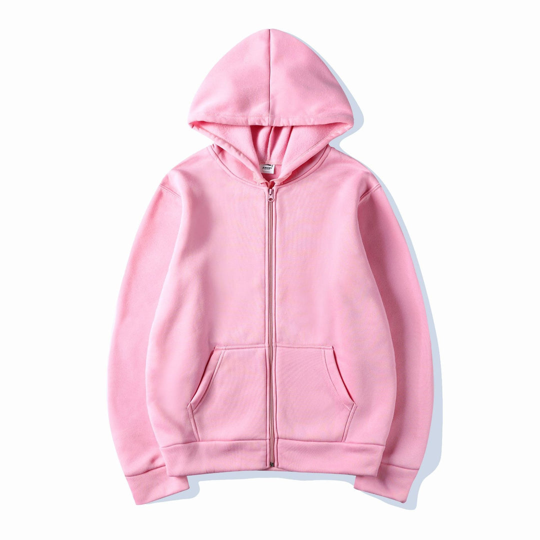 Kvinnors hoodie sweatshirt med full dragkedja och sidofickor Mirla-Eva Jonsson