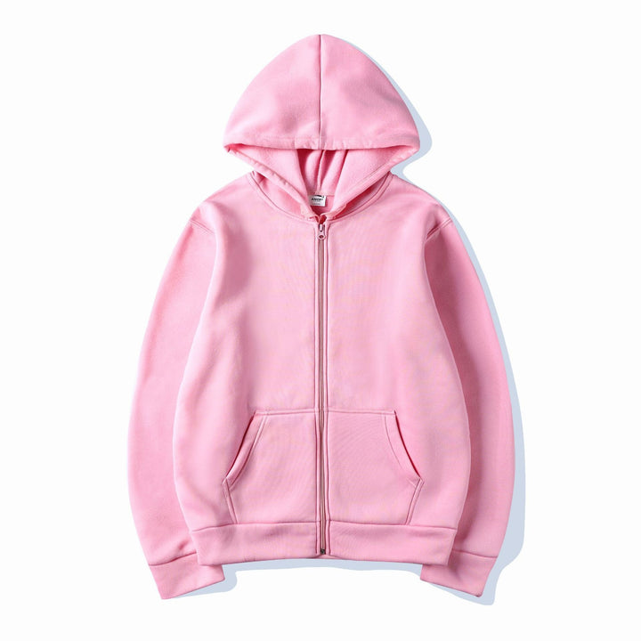Kvinnors hoodie sweatshirt med full dragkedja och sidofickor Mirla-Eva Jonsson