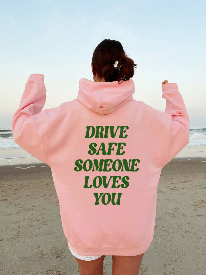Kvinnors hoodie sweatshirt med inspirerande text och avslappnad passform Mirla-Eva Jonsson