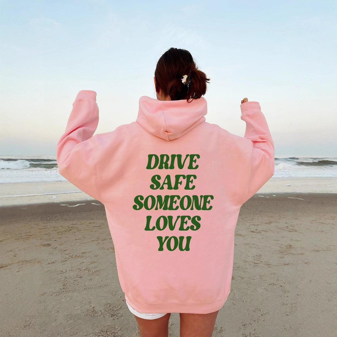 Kvinnors hoodie sweatshirt med inspirerande text och avslappnad passform Mirla-Eva Jonsson