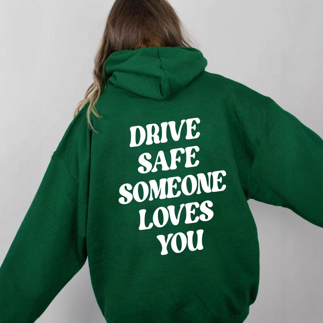 Kvinnors hoodie sweatshirt med inspirerande text och avslappnad passform Mirla-Eva Jonsson