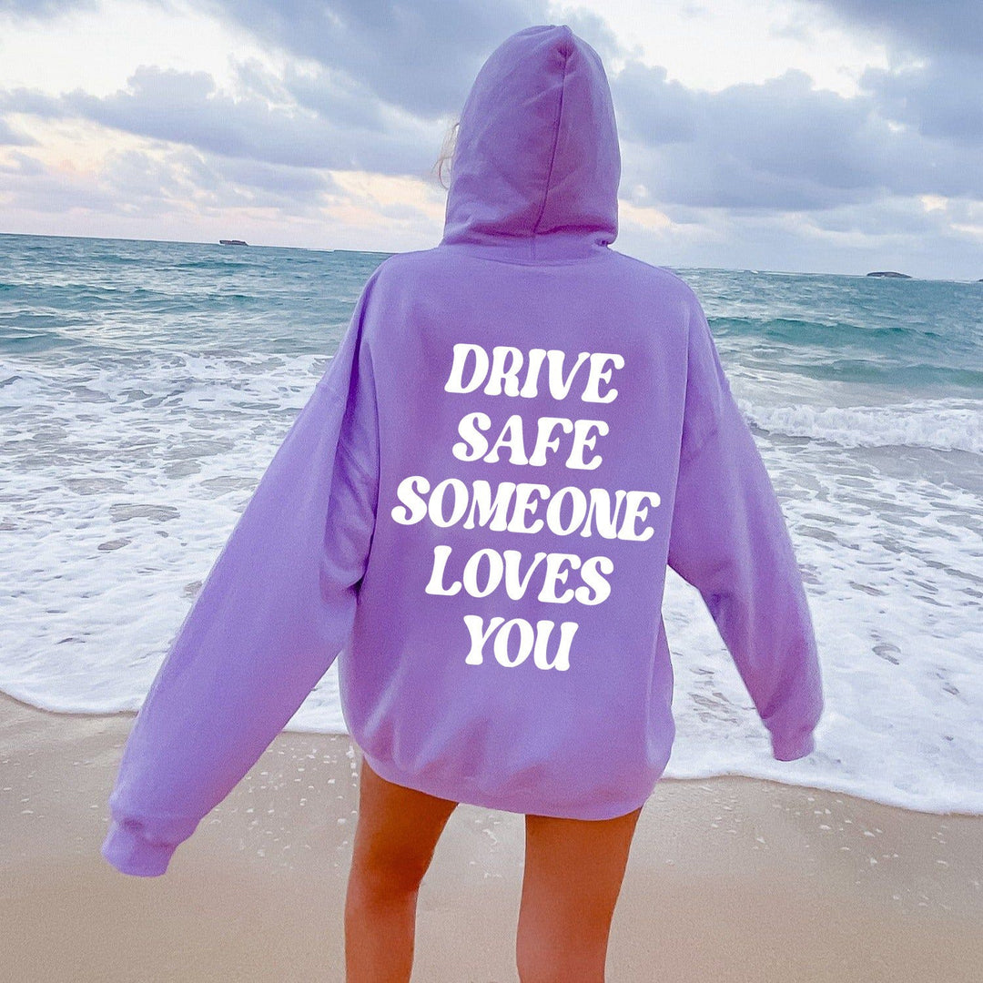 Kvinnors hoodie sweatshirt med inspirerande text och avslappnad passform Mirla-Eva Jonsson