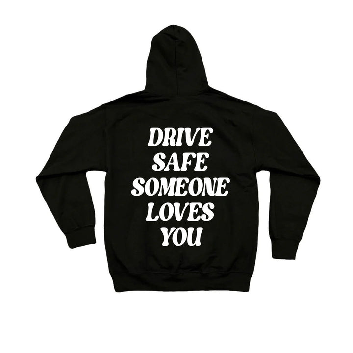 Kvinnors hoodie sweatshirt med inspirerande text och avslappnad passform Mirla-Eva Jonsson
