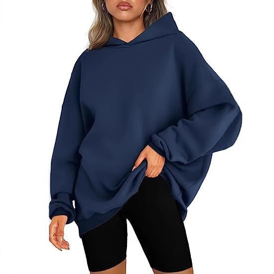 Kvinnors hoodie sweatshirt med inspirerande tryck och bekväm passform Mirla-Eva Jonsson