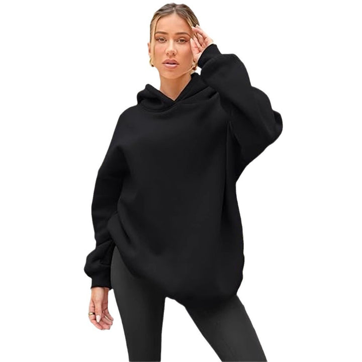 Kvinnors hoodie sweatshirt med inspirerande tryck och bekväm passform Mirla-Eva Jonsson