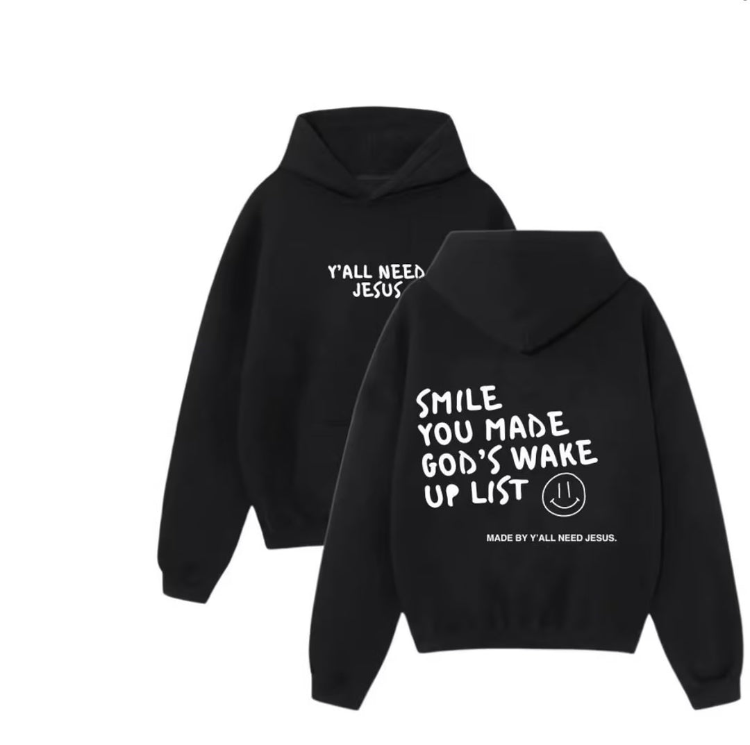 Kvinnors hoodie sweatshirt med inspirerande tryck och bekväm passform Mirla-Eva Jonsson