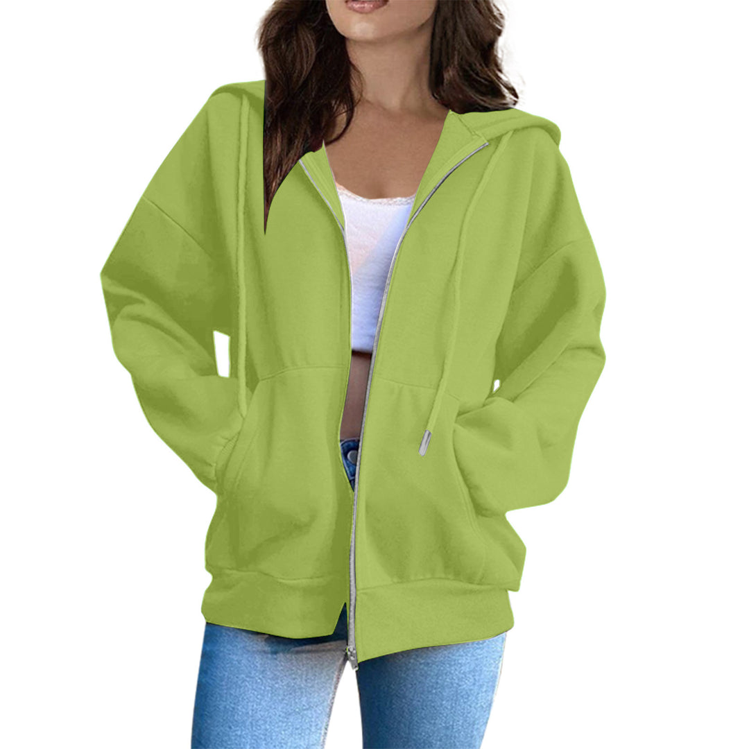 Kvinnors hoodiejacka med mysig oversize passform Mirla-Eva Jonsson