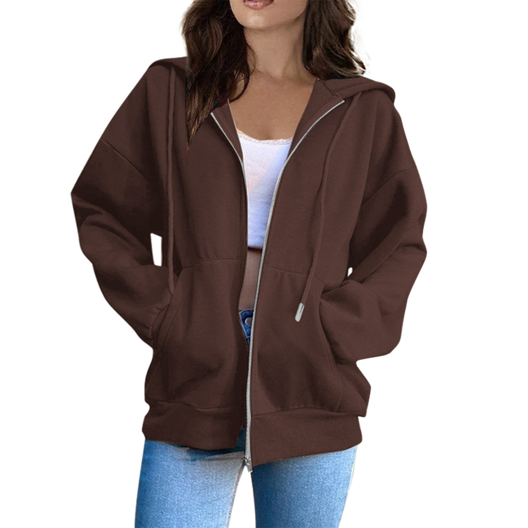 Kvinnors hoodiejacka med mysig oversize passform Mirla-Eva Jonsson