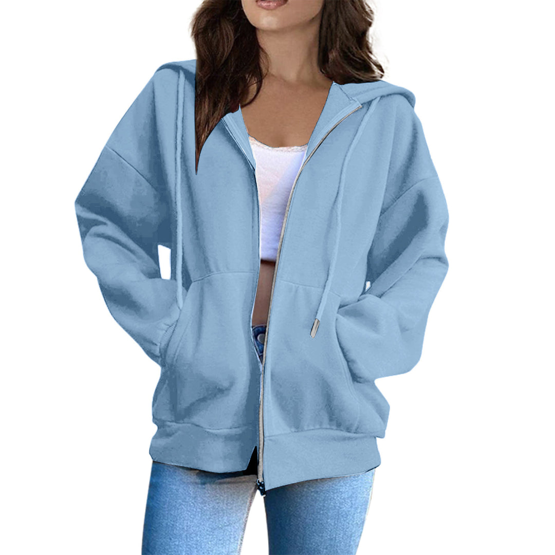 Kvinnors hoodiejacka med mysig oversize passform Mirla-Eva Jonsson