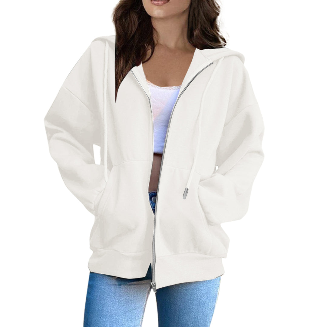 Kvinnors hoodiejacka med mysig oversize passform Mirla-Eva Jonsson