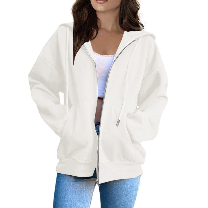 Kvinnors hoodiejacka med mysig oversize passform Mirla-Eva Jonsson