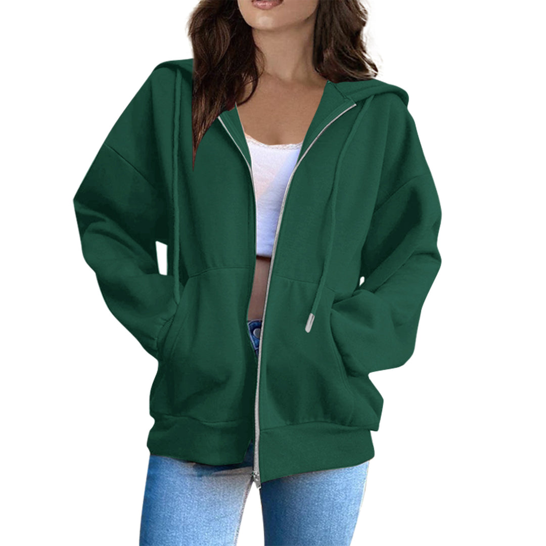 Kvinnors hoodiejacka med mysig oversize passform Mirla-Eva Jonsson