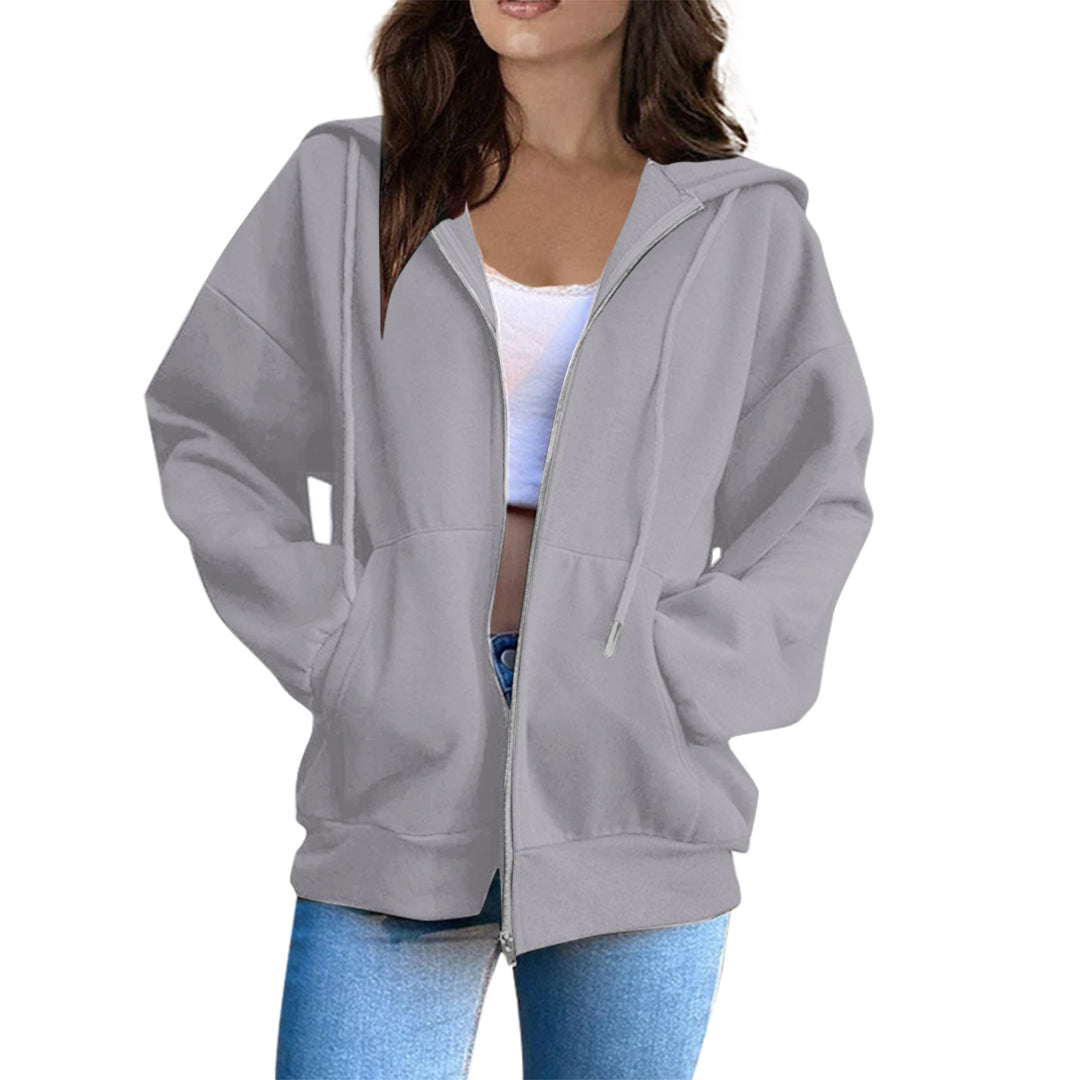 Kvinnors hoodiejacka med mysig oversize passform Mirla-Eva Jonsson