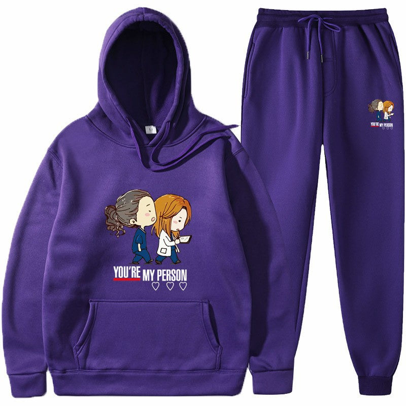 Kvinnors hoodies och joggingset med original tecknad design Mirla-Eva Jonsson