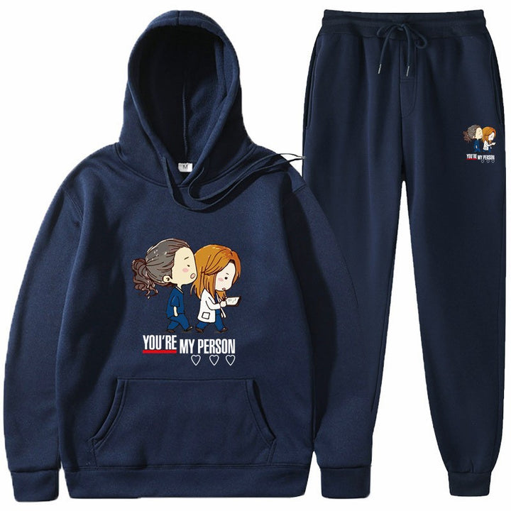 Kvinnors hoodies och joggingset med original tecknad design Mirla-Eva Jonsson