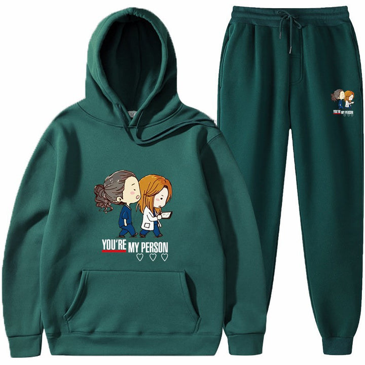 Kvinnors hoodies och joggingset med original tecknad design Mirla-Eva Jonsson