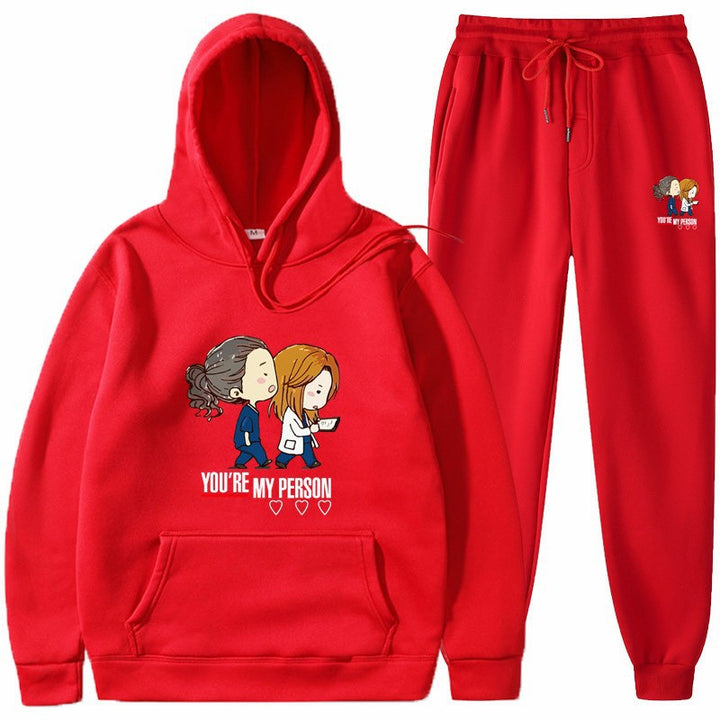 Kvinnors hoodies och joggingset med original tecknad design Mirla-Eva Jonsson