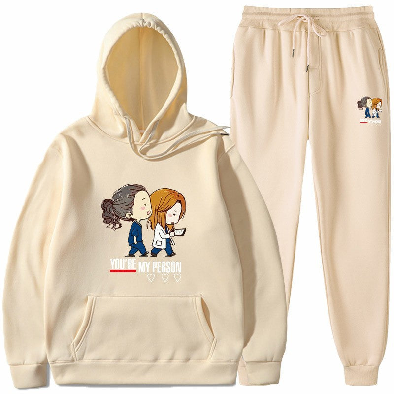 Kvinnors hoodies och joggingset med original tecknad design Mirla-Eva Jonsson