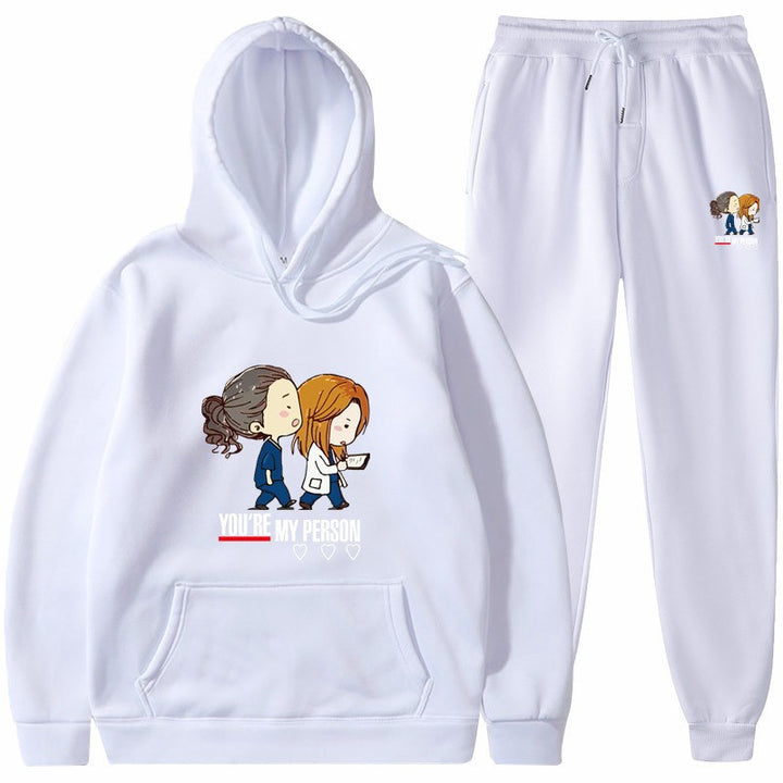 Kvinnors hoodies och joggingset med original tecknad design Mirla-Eva Jonsson