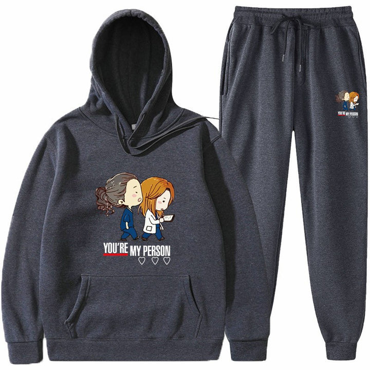Kvinnors hoodies och joggingset med original tecknad design Mirla-Eva Jonsson