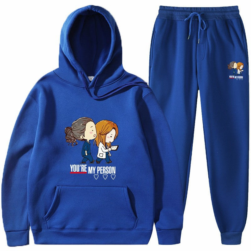 Kvinnors hoodies och joggingset med original tecknad design Mirla-Eva Jonsson