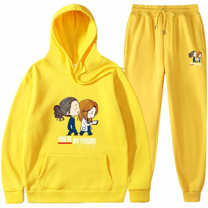 Kvinnors hoodies och joggingset med original tecknad design Mirla-Eva Jonsson