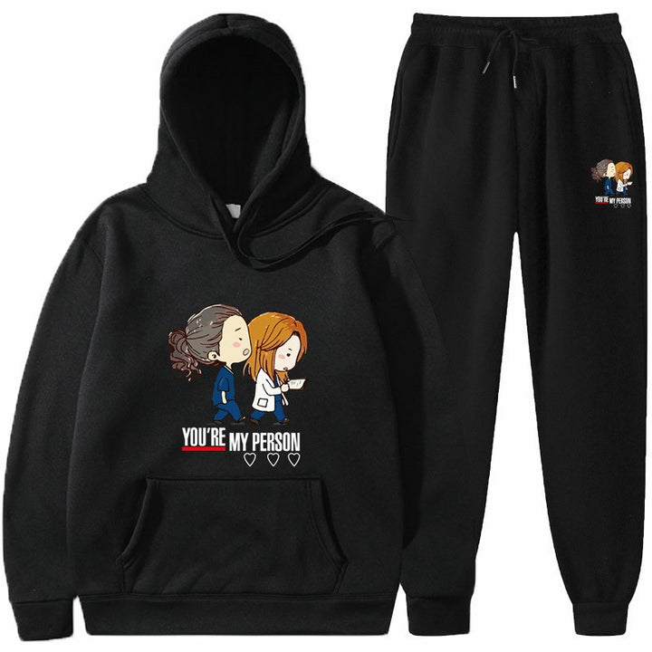 Kvinnors hoodies och joggingset med original tecknad design Mirla-Eva Jonsson