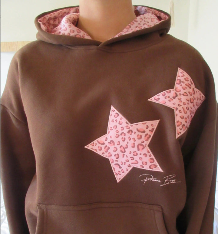 Kvinnors huva sweatshirt med kreativt djurmönster Mirla-Eva Jonsson