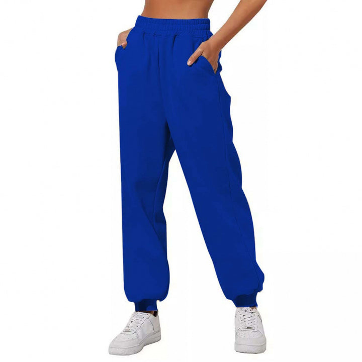 Kvinnors joggingbyxor med elastisk midja och sidofickor Mirla-Eva Jonsson