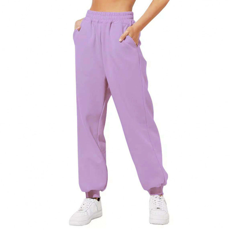 Kvinnors joggingbyxor med elastisk midja och sidofickor Mirla-Eva Jonsson