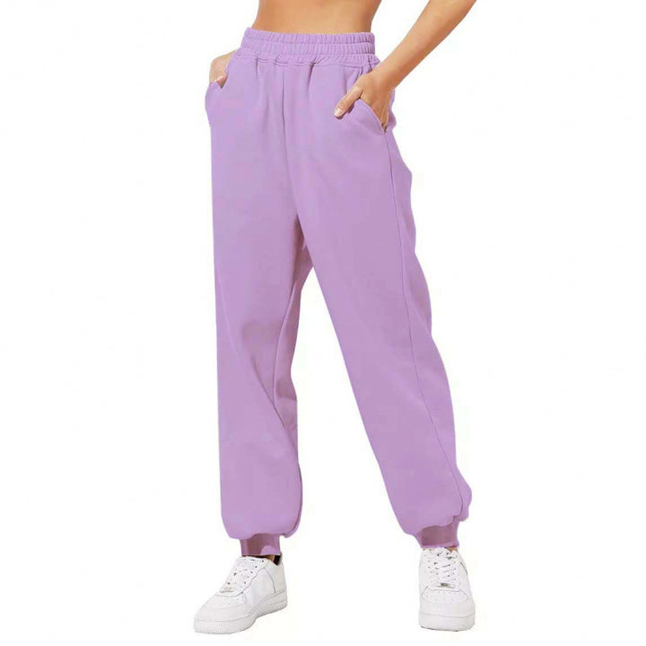 Kvinnors joggingbyxor med elastisk midja och sidofickor Mirla-Eva Jonsson
