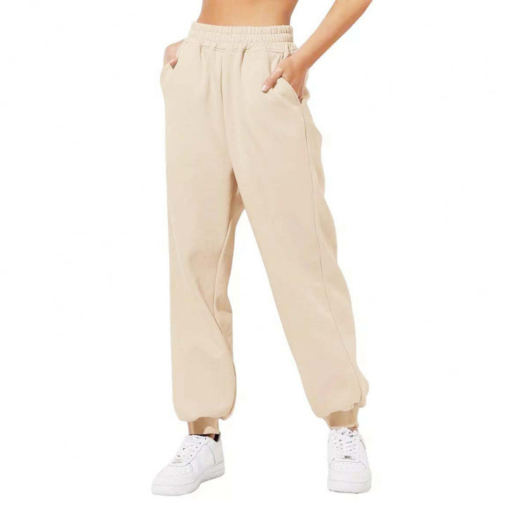 Kvinnors joggingbyxor med elastisk midja och sidofickor Mirla-Eva Jonsson