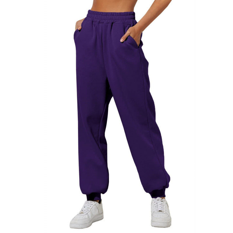 Kvinnors joggingbyxor med elastisk midja och sidofickor Mirla-Eva Jonsson