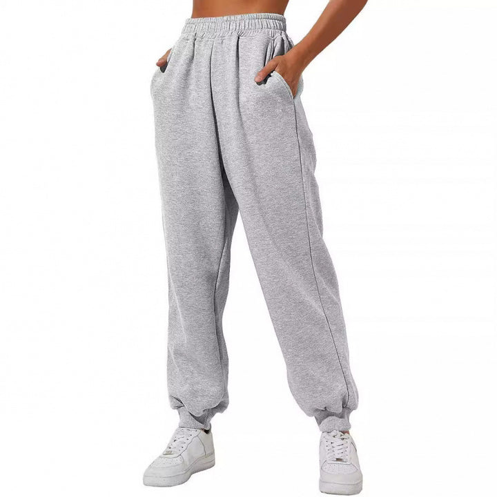 Kvinnors joggingbyxor med elastisk midja och sidofickor Mirla-Eva Jonsson