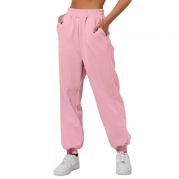 Kvinnors joggingbyxor med elastisk midja och sidofickor Mirla-Eva Jonsson