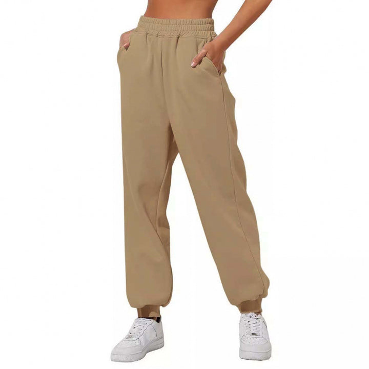 Kvinnors joggingbyxor med elastisk midja och sidofickor Mirla-Eva Jonsson