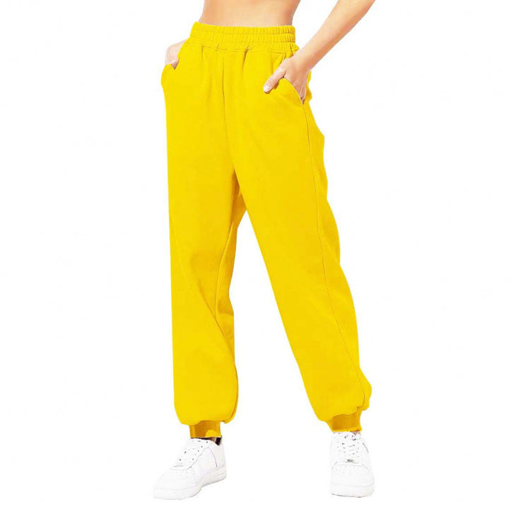Kvinnors joggingbyxor med elastisk midja och sidofickor Mirla-Eva Jonsson