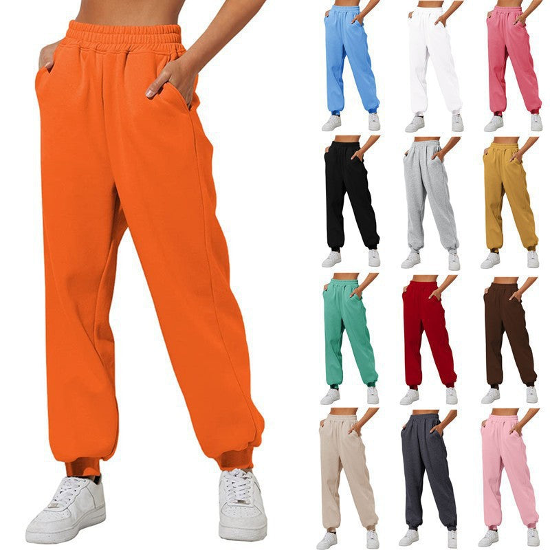 Kvinnors joggingbyxor med elastisk midja och sidofickor Mirla-Eva Jonsson