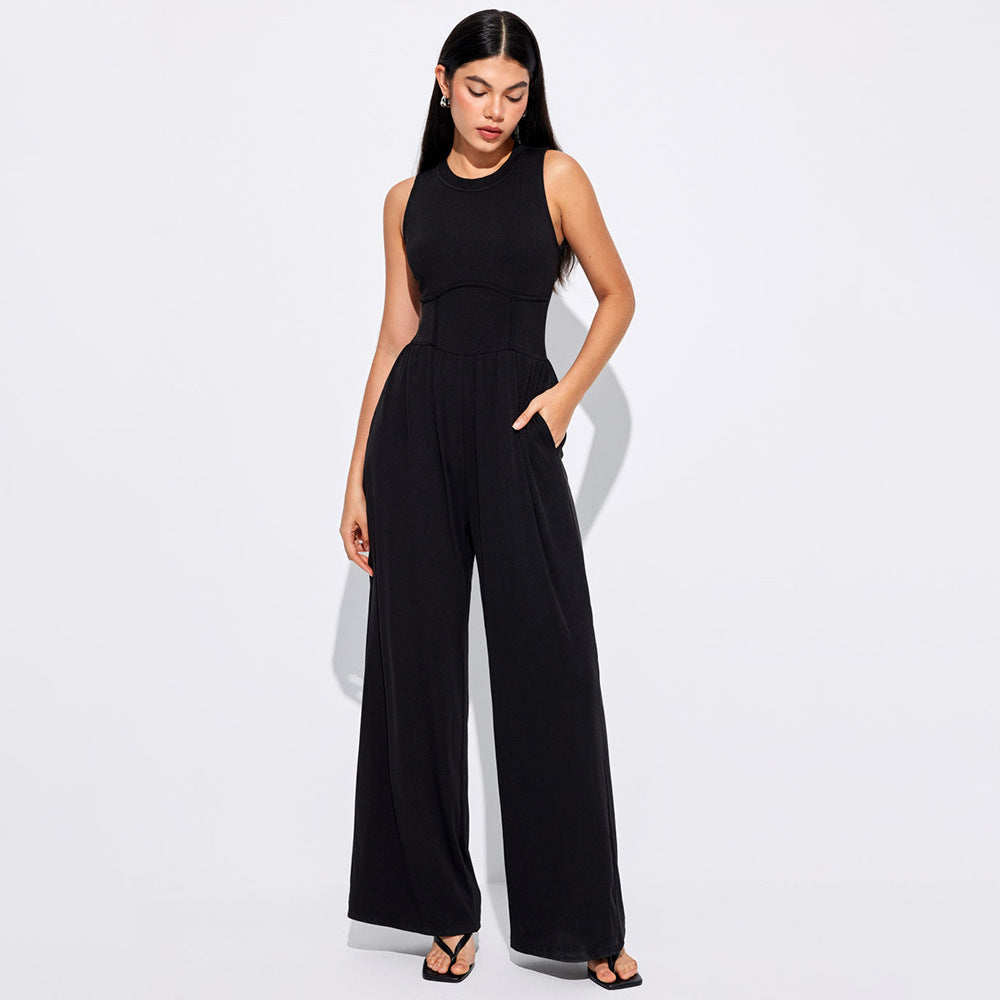 Kvinnors jumpsuit med hög midja och praktiska sidofickor Mirla-Eva Jonsson