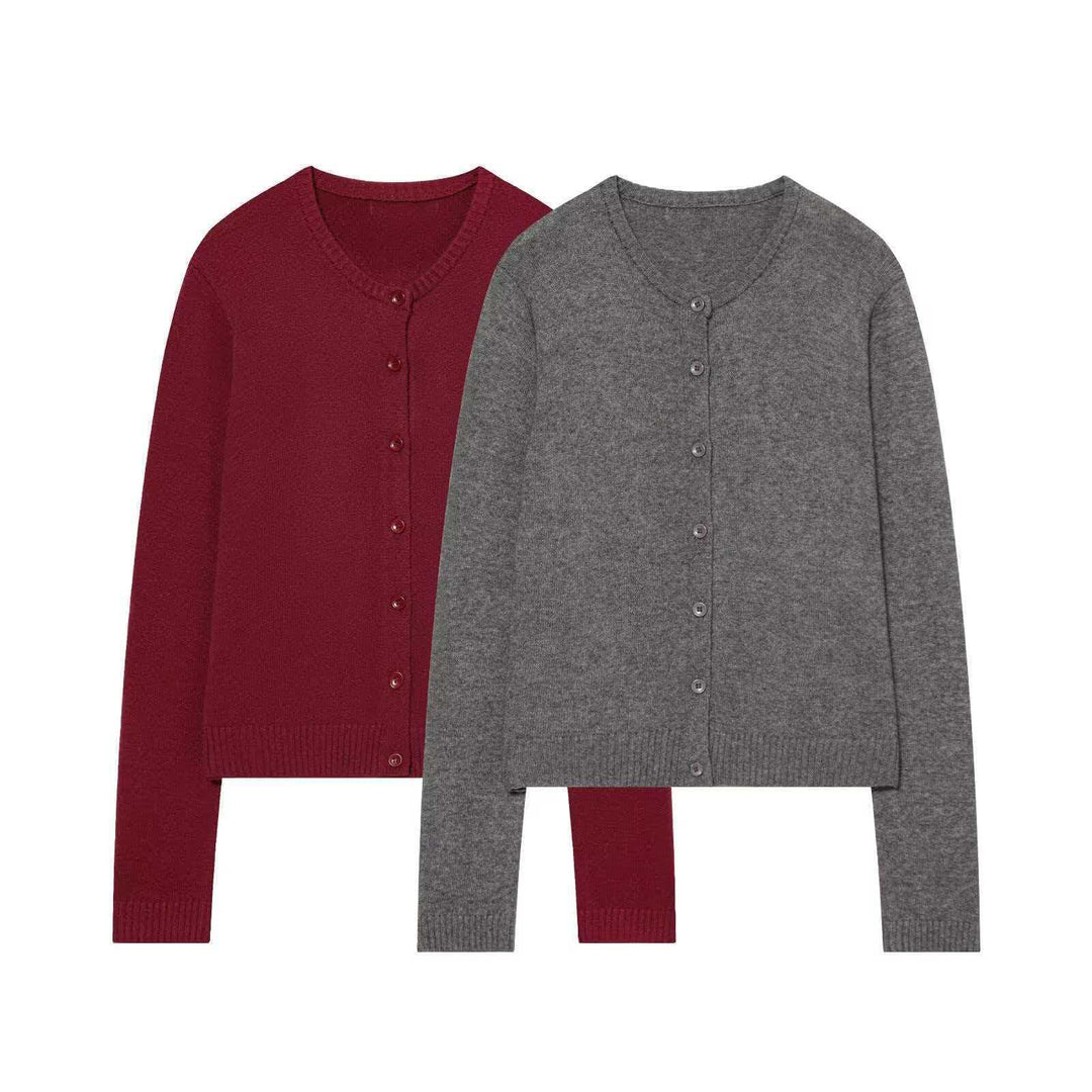 Kvinnors klassiska cardigan med knäppning Mirla-Eva Jonsson