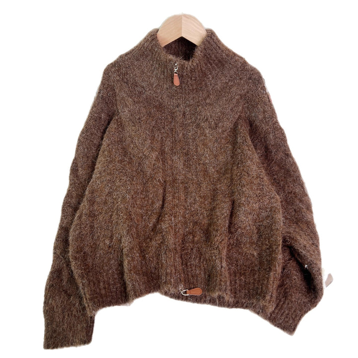 Kvinnors kofta med texturerad kabeldesign Mirla-Eva Jonsson