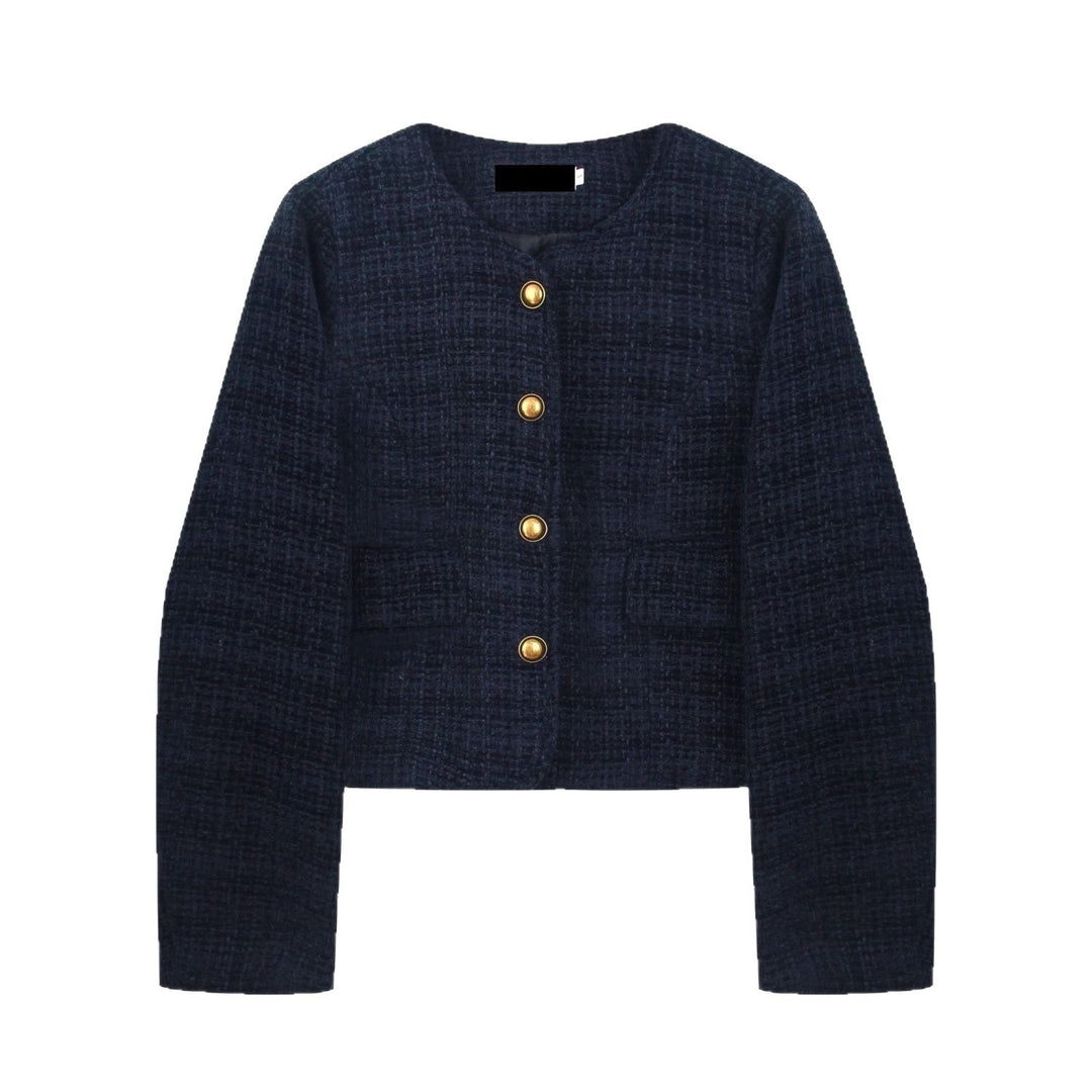 Kvinnors kortärmad blazer med guldfärgad knappar Mirla-Eva Jonsson