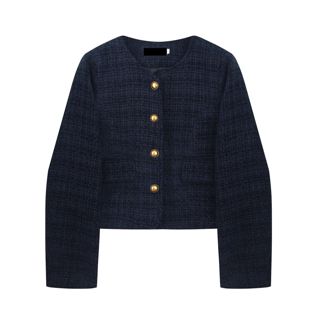 Kvinnors kortärmad blazer med guldfärgad knappar Mirla-Eva Jonsson
