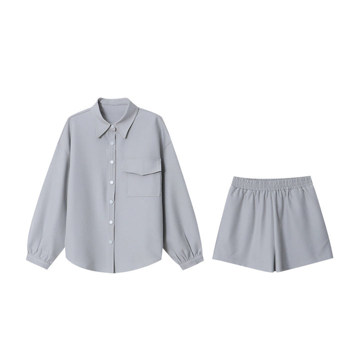Kvinnors kortärmad blus och shorts set Mirla-Eva Jonsson