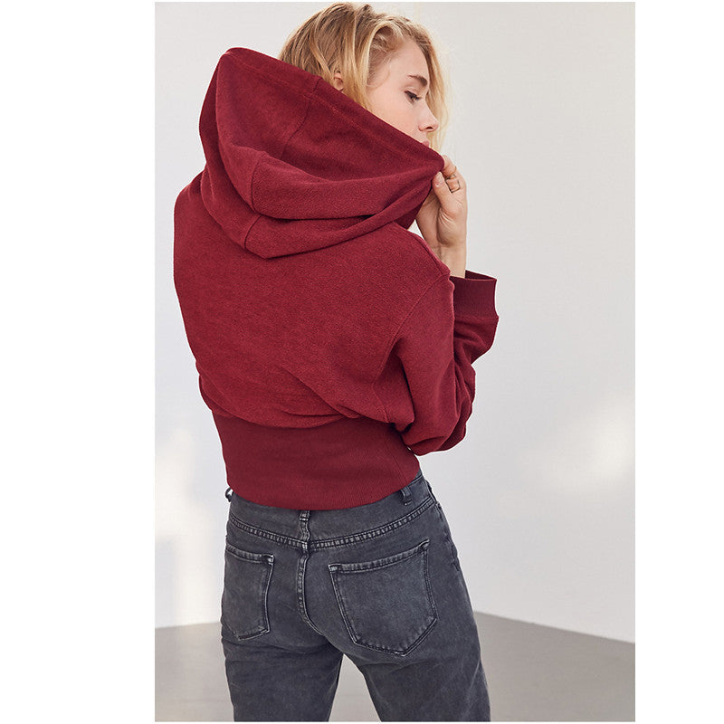 Kvinnors kortärmad hoodie Mirla 1772505869-Eva Jonsson