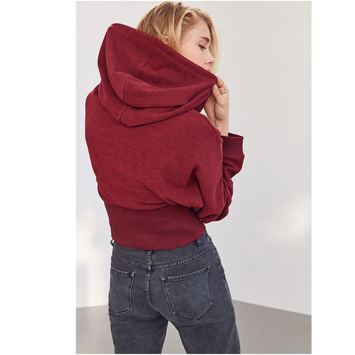 Kvinnors kortärmad hoodie Mirla 1772505869-Eva Jonsson